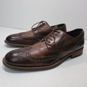 Kenneth Cole New York Polished Brogue Leather Dress Oxfords Footwear Mens 10.5 M